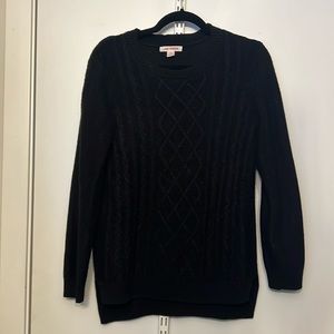 Joe Fresh Scoop Neck Cable knit Sweater